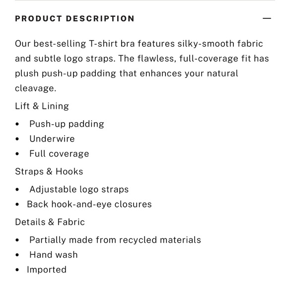 Victoria’s Secret Silver/Grey T-Shirt Push-Up Perfect Shape Smooth Bra Size 36E - Picture 10 of 11